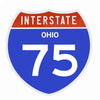 Interstate 75 Road Sign Replica – Personalized Travel Sign | Home & Office Wall Decor (8.54” x 8.53”)