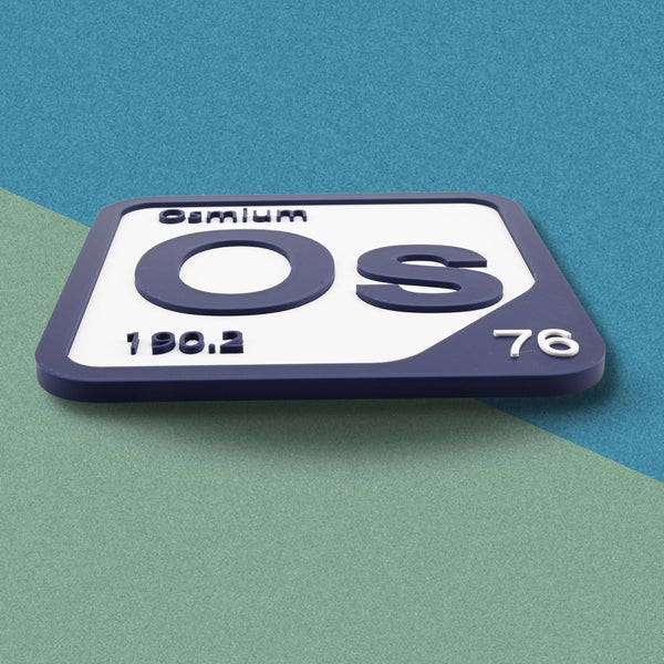 OSMIUM Periodic Table Tile – Educational Wall Art for Science Lovers, 5.6 x 5.6 Inches