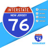 Interstate 76 Road Sign Replica – Personalized Travel Sign | Home & Office Wall Decor (8.54” x 8.53”)
