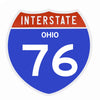 Interstate 76 Road Sign Replica – Personalized Travel Sign | Home & Office Wall Decor (8.54” x 8.53”)