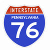 Interstate 76 Road Sign Replica – Personalized Travel Sign | Home & Office Wall Decor (8.54” x 8.53”)