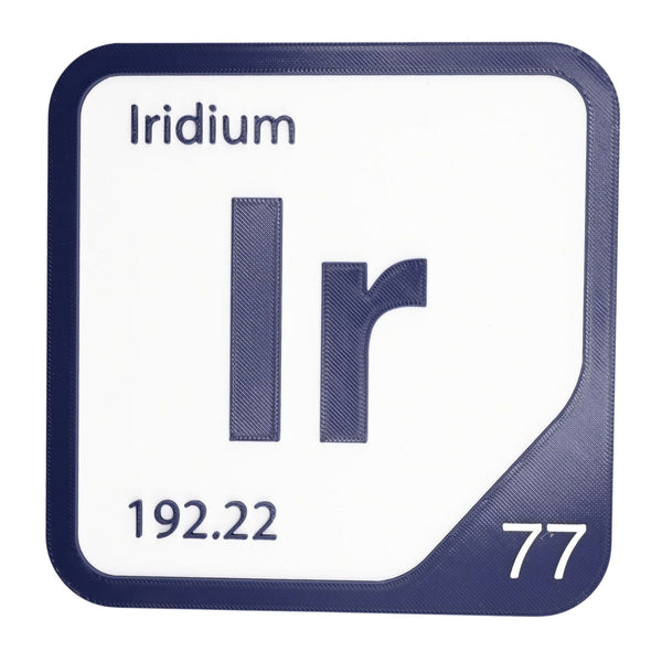 IRIDIUM Periodic Table Tile – Educational Wall Art for Science Lovers, 5.6 x 5.6 Inches