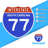 Interstate 77 Road Sign Replica – Personalized Travel Sign | Home & Office Wall Decor (8.54” x 8.53”)