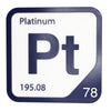 PLATINUM Periodic Table Tile – Educational Wall Art for Science Lovers, 5.6 x 5.6 Inches