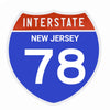 Interstate 78 Road Sign Replica – Personalized Travel Sign | Home & Office Wall Decor (8.54” x 8.53”)