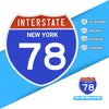 Interstate 78 Road Sign Replica – Personalized Travel Sign | Home & Office Wall Decor (8.54” x 8.53”)