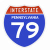 Interstate 79 Road Sign Replica – Personalized Travel Sign | Home & Office Wall Decor (8.54” x 8.53”)