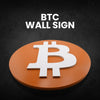 BTC Bitcoin Wall Sign - Cryptocurrency Decor, Modern Bitcoin Logo Wall Art, Perfect Gift for Crypto Enthusiasts