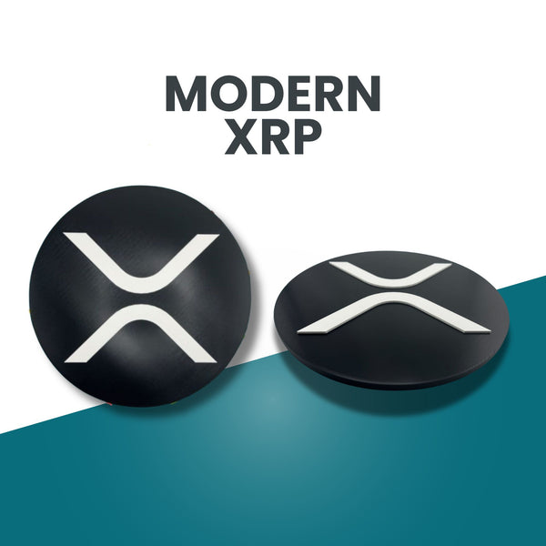 Modern XRP Wall Sign – Cryptocurrency Decor | XRP Logo Wall Art | 8.66" x 8.66" | Adhesive Backing | Perfect Gift for Crypto Enthusiasts