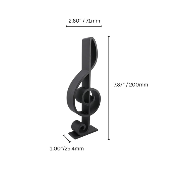 Classic Treble Clef Staff, Minimalist Line Art, Musical Note Artwork, Music Enthusiasts Home Decor, Modern Hobbies, Desk Line Art