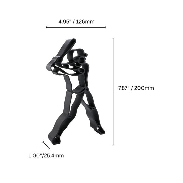 Baseball Batting Stance Decor, Baseball Player, Pitcher, 3D Printed Gift, Minimalist Line Art, Baseball Wall Art, Baseball Room Decor