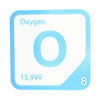 OXYGEN Periodic Table Tile – Educational Wall Art for Science Lovers, 5.6 x 5.6 Inches