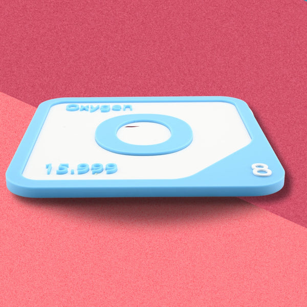 OXYGEN Periodic Table Tile – Educational Wall Art for Science Lovers, 5.6 x 5.6 Inches