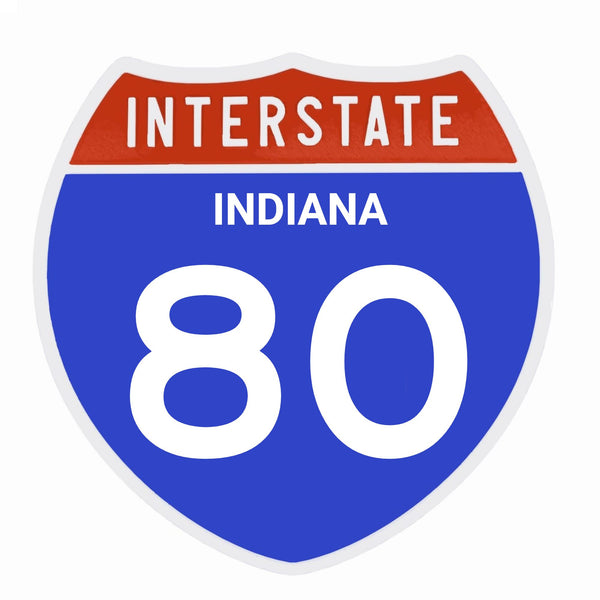 Interstate 80 Road Sign Replica – Personalized Travel Sign | Home & Office Wall Decor (8.54” x 8.53”)
