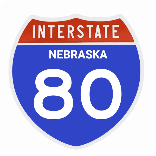 Interstate 80 Road Sign Replica – Personalized Travel Sign | Home & Office Wall Decor (8.54” x 8.53”)