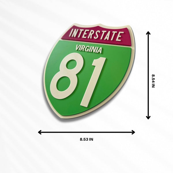 Route 81 Virginia Interstate Apple Blossom Decorative Sign
