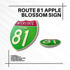 Route 81 Virginia Interstate Apple Blossom Decorative Sign