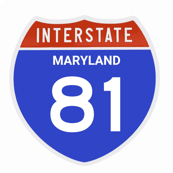 Interstate 81 Road Sign Replica – Personalized Travel Sign | Home & Office Wall Decor (8.54” x 8.53”)