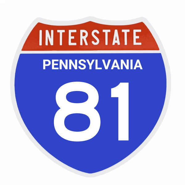 Interstate 81 Road Sign Replica – Personalized Travel Sign | Home & Office Wall Decor (8.54” x 8.53”)