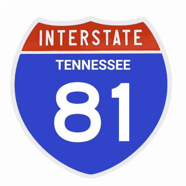 Interstate 81 Road Sign Replica – Personalized Travel Sign | Home & Office Wall Decor (8.54” x 8.53”)