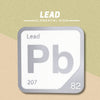 LEAD Periodic Table Tile – Educational Wall Art for Science Lovers, 5.6 x 5.6 Inches