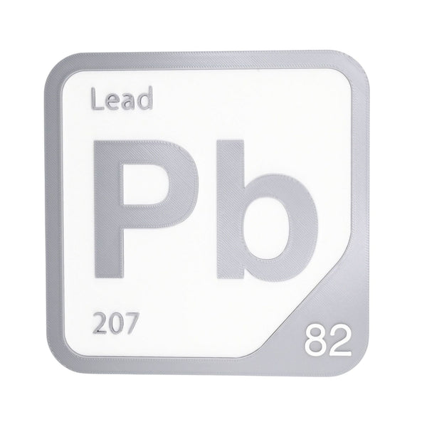 LEAD Periodic Table Tile – Educational Wall Art for Science Lovers, 5.6 x 5.6 Inches