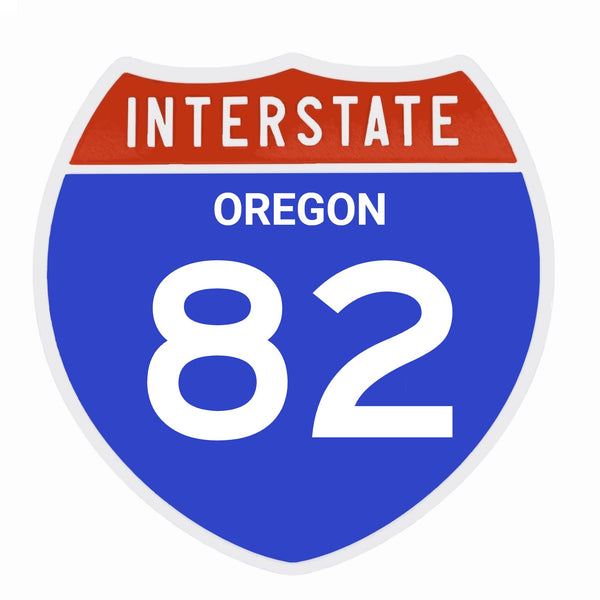 Interstate 82 Road Sign Replica – Personalized Travel Sign | Home & Office Wall Decor (8.54” x 8.53”)