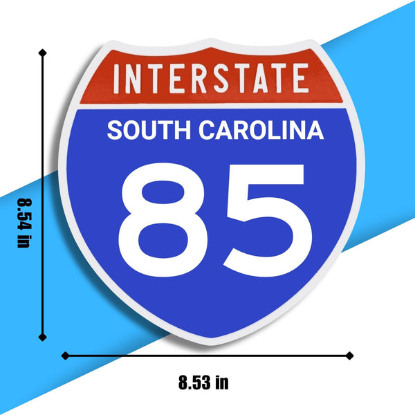 Interstate 85 Road Sign Replica – Personalized Travel Sign | Home & Office Wall Decor (8.54” x 8.53”)