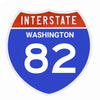 Interstate 82 Road Sign Replica – Personalized Travel Sign | Home & Office Wall Decor (8.54” x 8.53”)