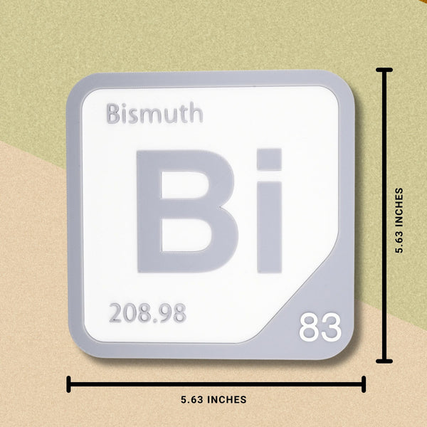 BISMUTH Periodic Table Tile – Educational Wall Art for Science Lovers, 5.6 x 5.6 Inches
