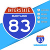 Interstate 83 Road Sign Replica – Personalized Travel Sign | Home & Office Wall Decor (8.54” x 8.53”)