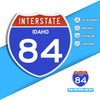 Interstate 84 Road Sign Replica – Personalized Travel Sign | Home & Office Wall Decor (8.54” x 8.53”)