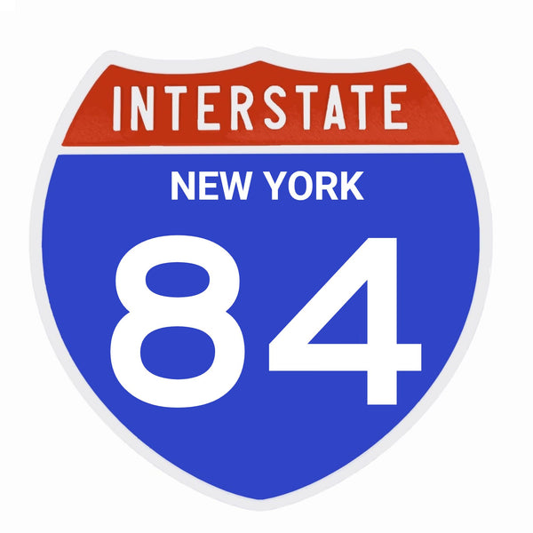 Interstate 84 Road Sign Replica – Personalized Travel Sign | Home & Office Wall Decor (8.54” x 8.53”)