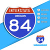 Interstate 84 Road Sign Replica – Personalized Travel Sign | Home & Office Wall Decor (8.54” x 8.53”)