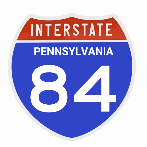 Interstate 84 Road Sign Replica – Personalized Travel Sign | Home & Office Wall Decor (8.54” x 8.53”)