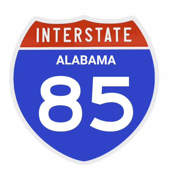 Interstate 85 Road Sign Replica – Personalized Travel Sign | Home & Office Wall Decor (8.54” x 8.53”)