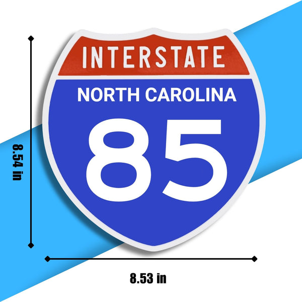 Interstate 85 Road Sign Replica – Personalized Travel Sign | Home & Office Wall Decor (8.54” x 8.53”)