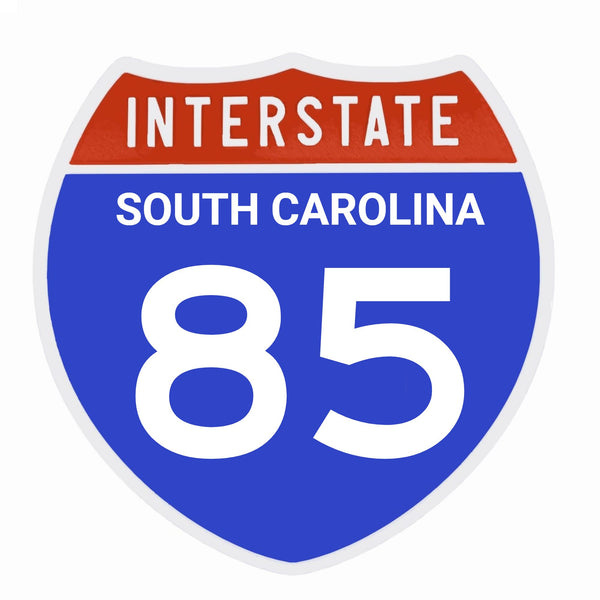 Interstate 85 Road Sign Replica – Personalized Travel Sign | Home & Office Wall Decor (8.54” x 8.53”)