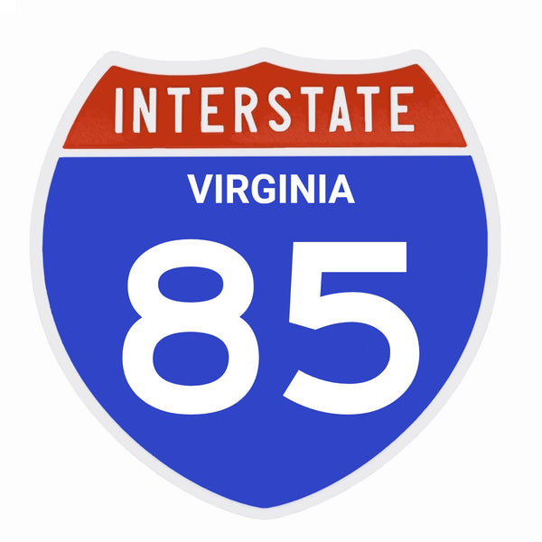 Interstate 85 Road Sign Replica – Personalized Travel Sign | Home & Office Wall Decor (8.54” x 8.53”)