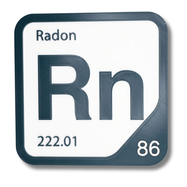 RADON Periodic Table Tile – Educational Wall Art for Science Lovers, 5.6 x 5.6 Inches