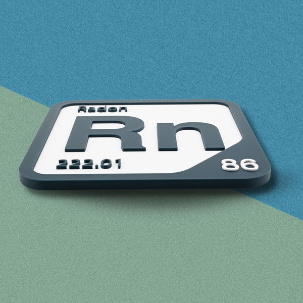 RADON Periodic Table Tile – Educational Wall Art for Science Lovers, 5.6 x 5.6 Inches