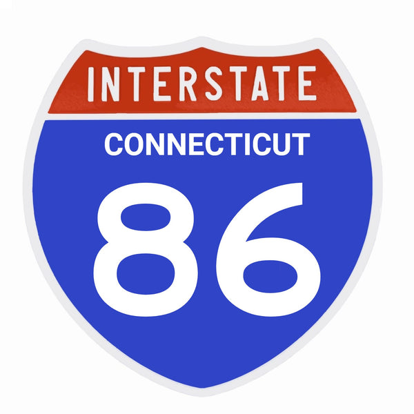 Interstate 86 Road Sign Replica – Personalized Travel Sign | Home & Office Wall Decor (8.54” x 8.53”)