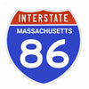 Interstate 86 Road Sign Replica – Personalized Travel Sign | Home & Office Wall Decor (8.54” x 8.53”)