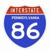 Interstate 86 Road Sign Replica – Personalized Travel Sign | Home & Office Wall Decor (8.54” x 8.53”)