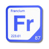 FRANCIUM Periodic Table Tile – Educational Wall Art for Science Lovers, 5.6 x 5.6 Inches
