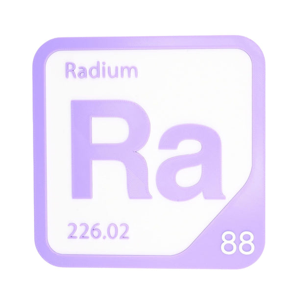 RADIUM Periodic Table Tile – Educational Wall Art for Science Lovers, 5.6 x 5.6 Inches