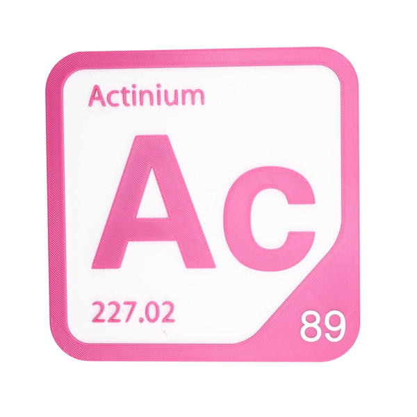ACTINIUM Periodic Table Tile – Educational Wall Art for Science Lovers, with Adhesive Strip, 5.6 x 5.6 Inches
