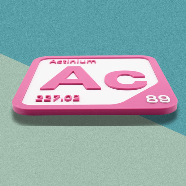 ACTINIUM Periodic Table Tile – Educational Wall Art for Science Lovers, with Adhesive Strip, 5.6 x 5.6 Inches