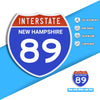 Interstate 89 Road Sign Replica – Personalized Travel Sign | Home & Office Wall Decor (8.54” x 8.53”)