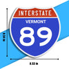 Interstate 89 Road Sign Replica – Personalized Travel Sign | Home & Office Wall Decor (8.54” x 8.53”)